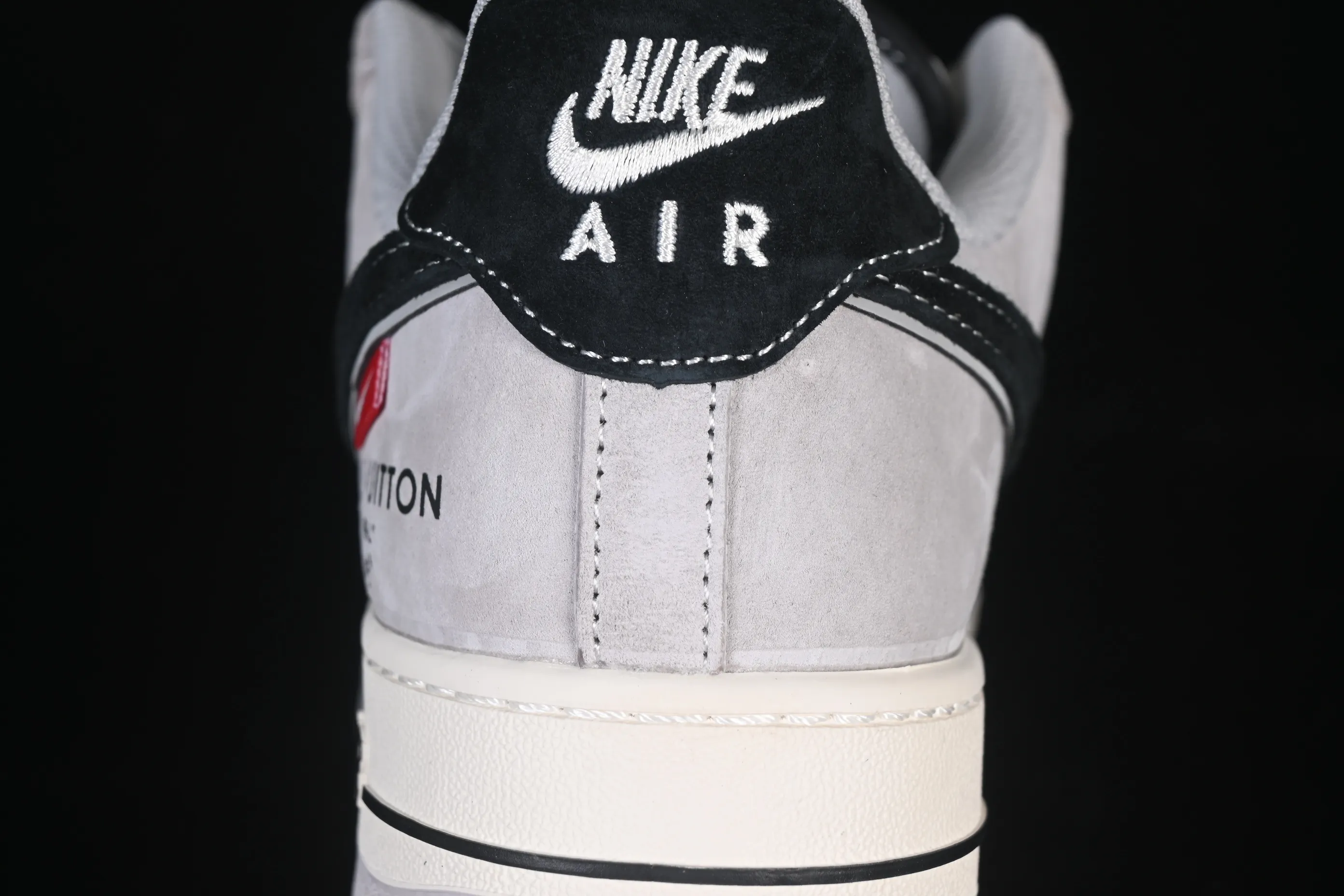 All categories Nk Air Force 1 Air Force series Nk Air Force 1 Low Air Force low top Nike Air Force 1'07 Low LV joint pig eight meters gray black Air Force 1 low top casual sneakers MZ9588-810